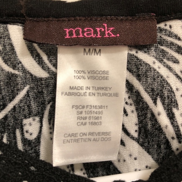 NWOT - Black & White Patterned Dress/Tunic - Picture 11 of 11